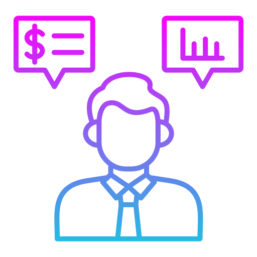 asesor financiero icono gratis