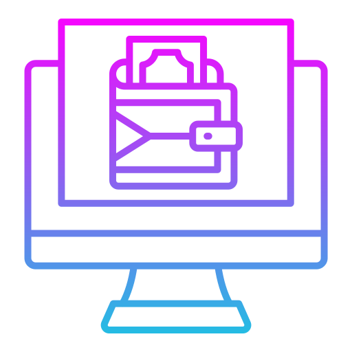 billetera digital icono gratis
