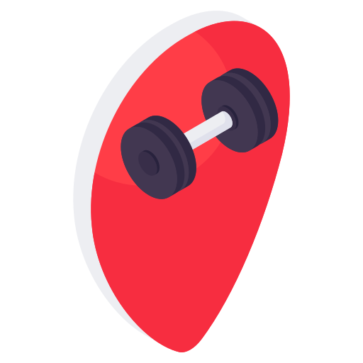 ubicación del gimnasio icono gratis