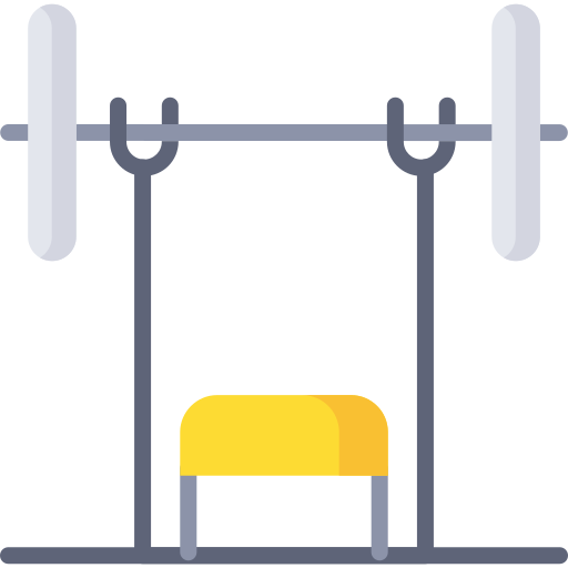 Barra con pesas icono gratis