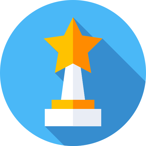 Award Flat Circular Flat icon