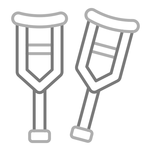 Crutches free icon Crutches free icon