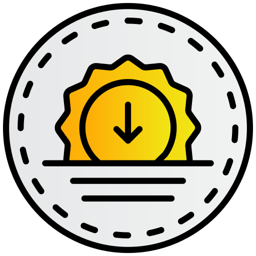 atardecer icono gratis