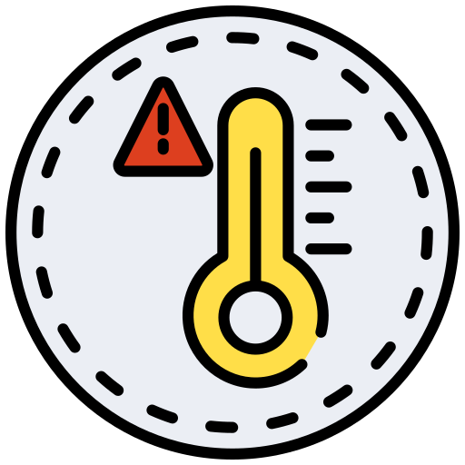 temperatura alta grátis ícone