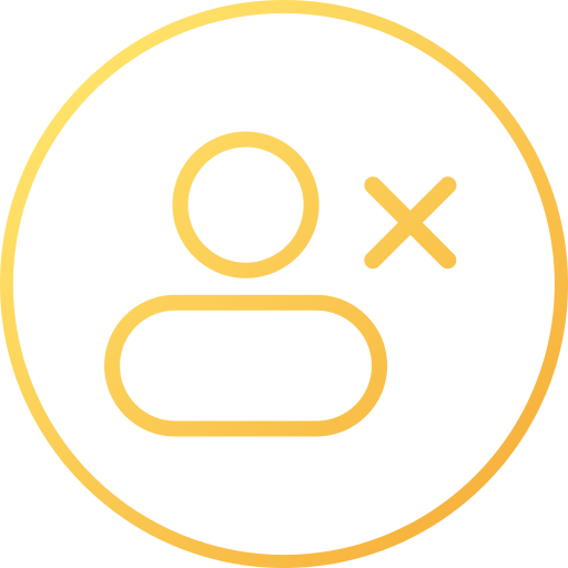 eliminar amigo icono gratis