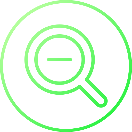 diminuir o zoom grátis ícone