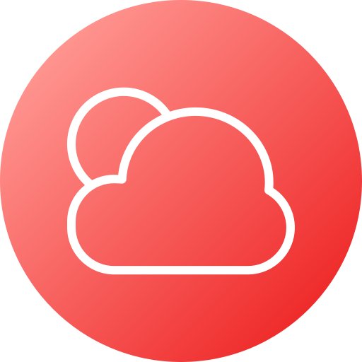Clouds and sun free icon Clouds and sun free icon