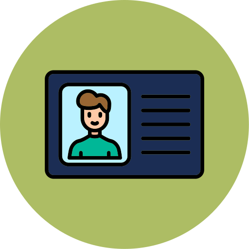 licencia de conducir icono gratis