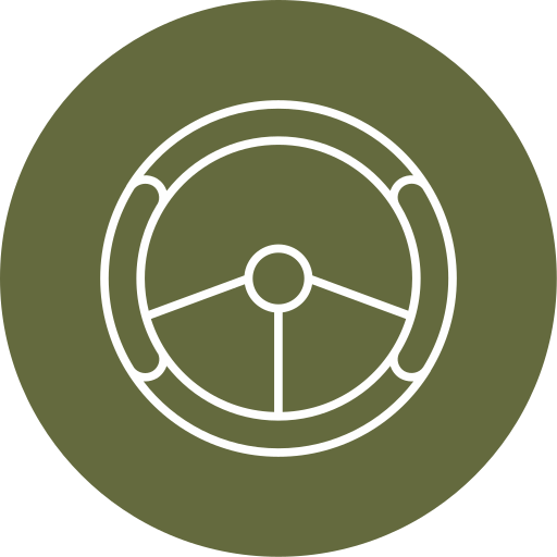Steering wheel free icon