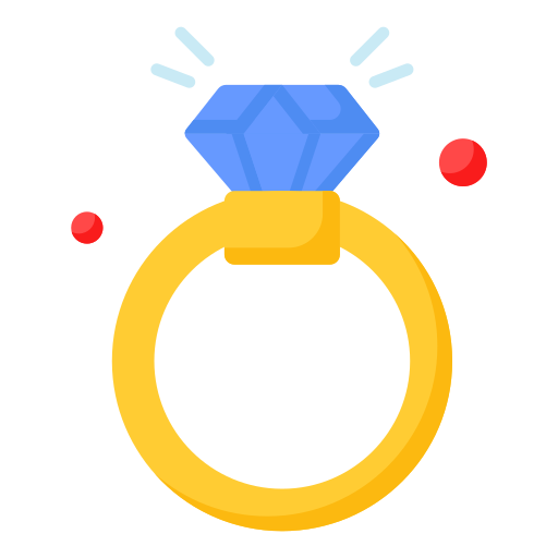 anillo de diamantes icono gratis