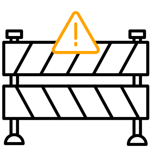 barrera icono gratis