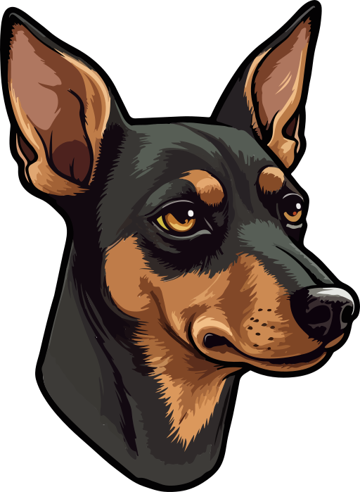 perro pinscher enano icono gratis