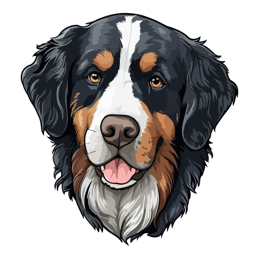 perro de montaña de bernese icono gratis