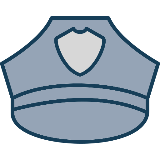 sombrero de policia icono gratis