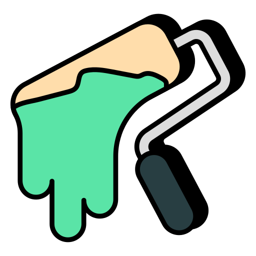 Roller paint free icon Roller paint free icon