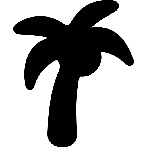 Árbol de coco icono gratis