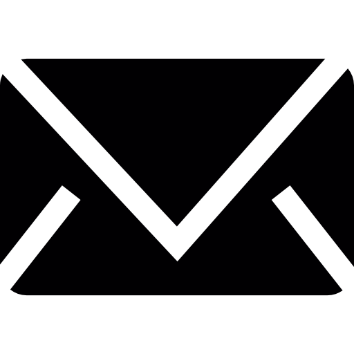 envelope preto fechado grátis ícone