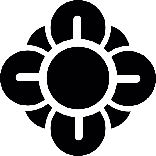 vista superior de la flor icono gratis