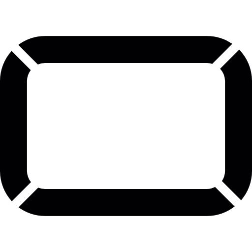 Прямоугольник с закругленными углами бесплатно иконка