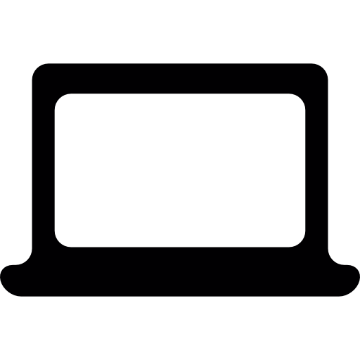 Фронтальный ноутбук бесплатно иконка