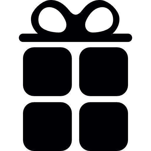 Упакованная подарочная коробка бесплатно иконка