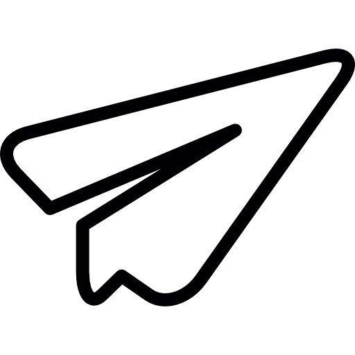 avión de origami blanco icono gratis