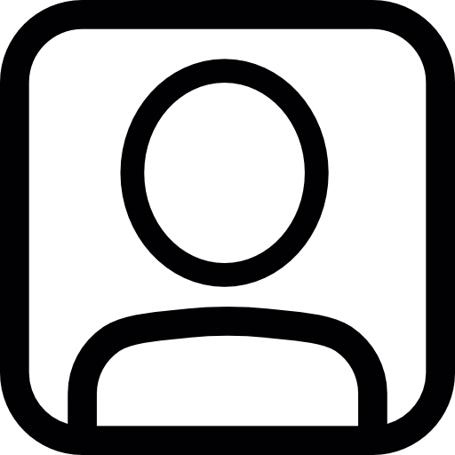 benutzer in einem quadrat kostenlos Icon