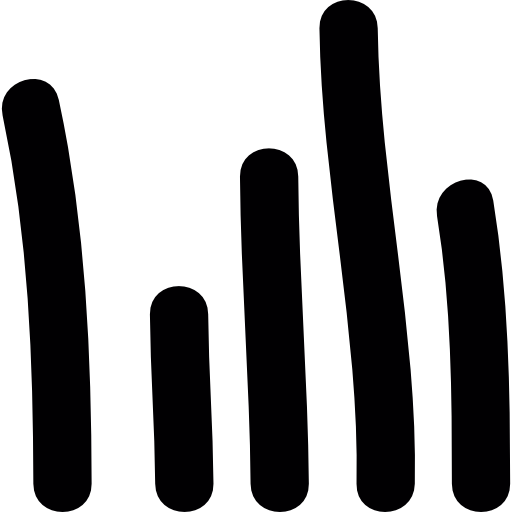 Free Icon Volume levels or bars graph