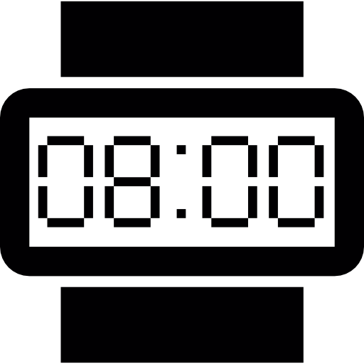 relógio de pulso digital grátis ícone