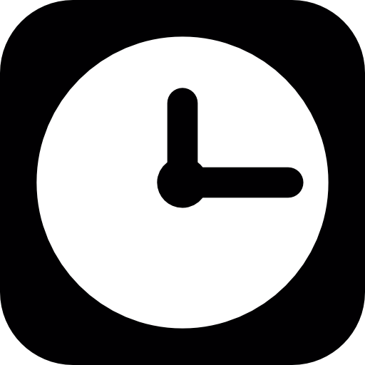 white clock icon png