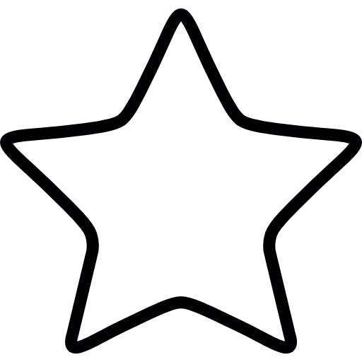estrella blanca icono gratis