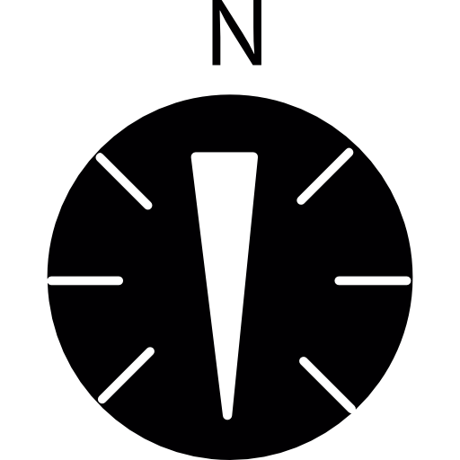 kompass nach süden kostenlos Icon