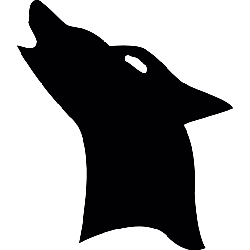 늑대 짖는 무료 아이콘