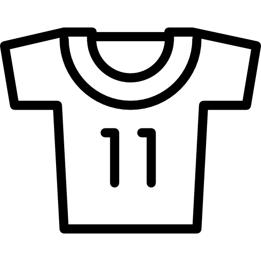 camiseta de fútbol icono gratis