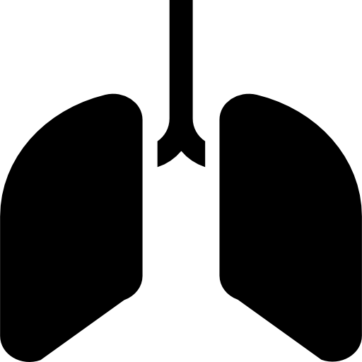 Lungs Vector Market Fill icon