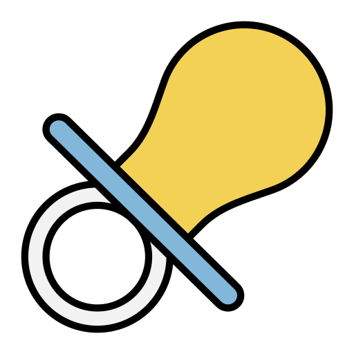 Pacifier free icon Pacifier free icon