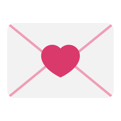 carta de amor icono gratis