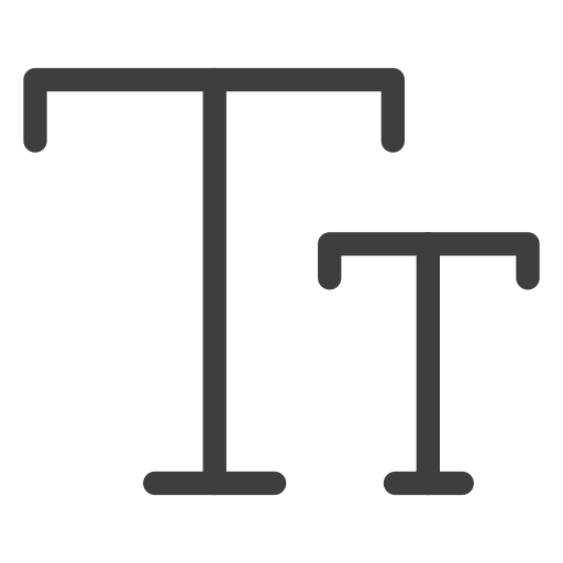 tipografía icono gratis