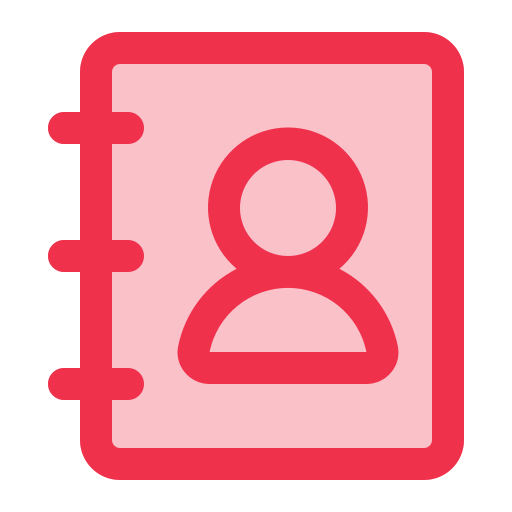 libreta de contactos icono gratis
