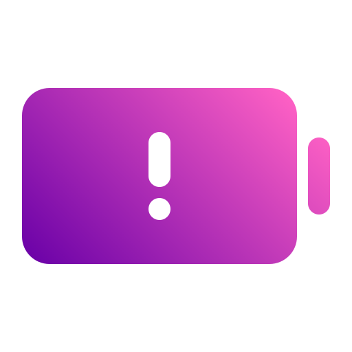 batería baja icono gratis