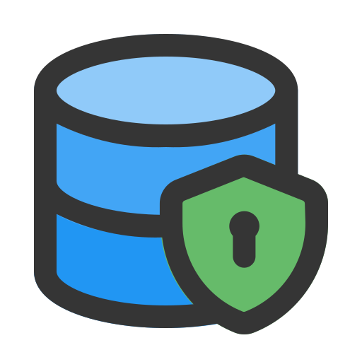 seguridad de datos icono gratis