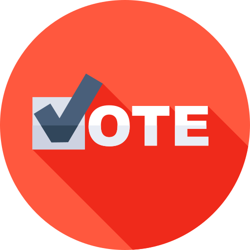 Vote Flat Circular Flat icon