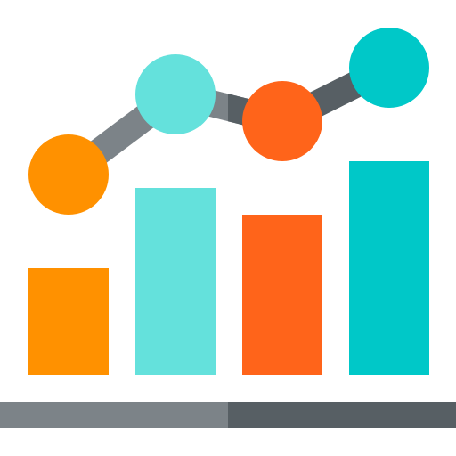 Analytics Basic Straight Flat icon