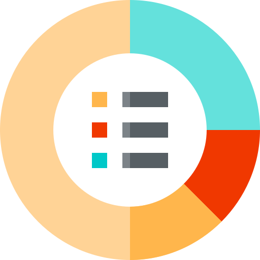 Gráfico circular icono gratis