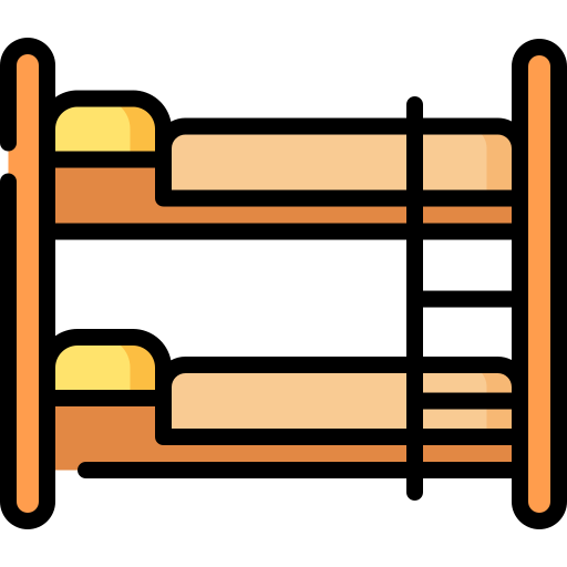 Bunk bed Special Lineal color icon