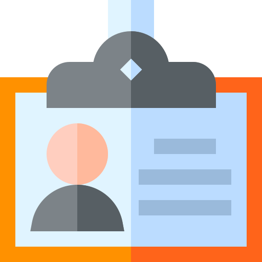 Carnet de identidad icono gratis