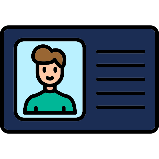 licencia de conducir icono gratis