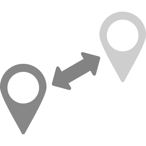 Distance free icon Distance free icon