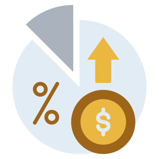 gráfico de beneficios icono gratis