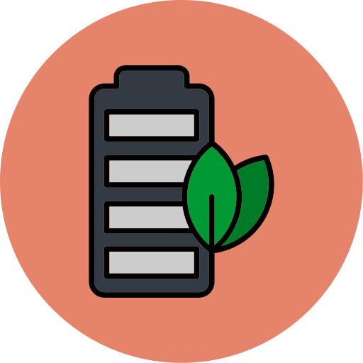 batería ecológica icono gratis